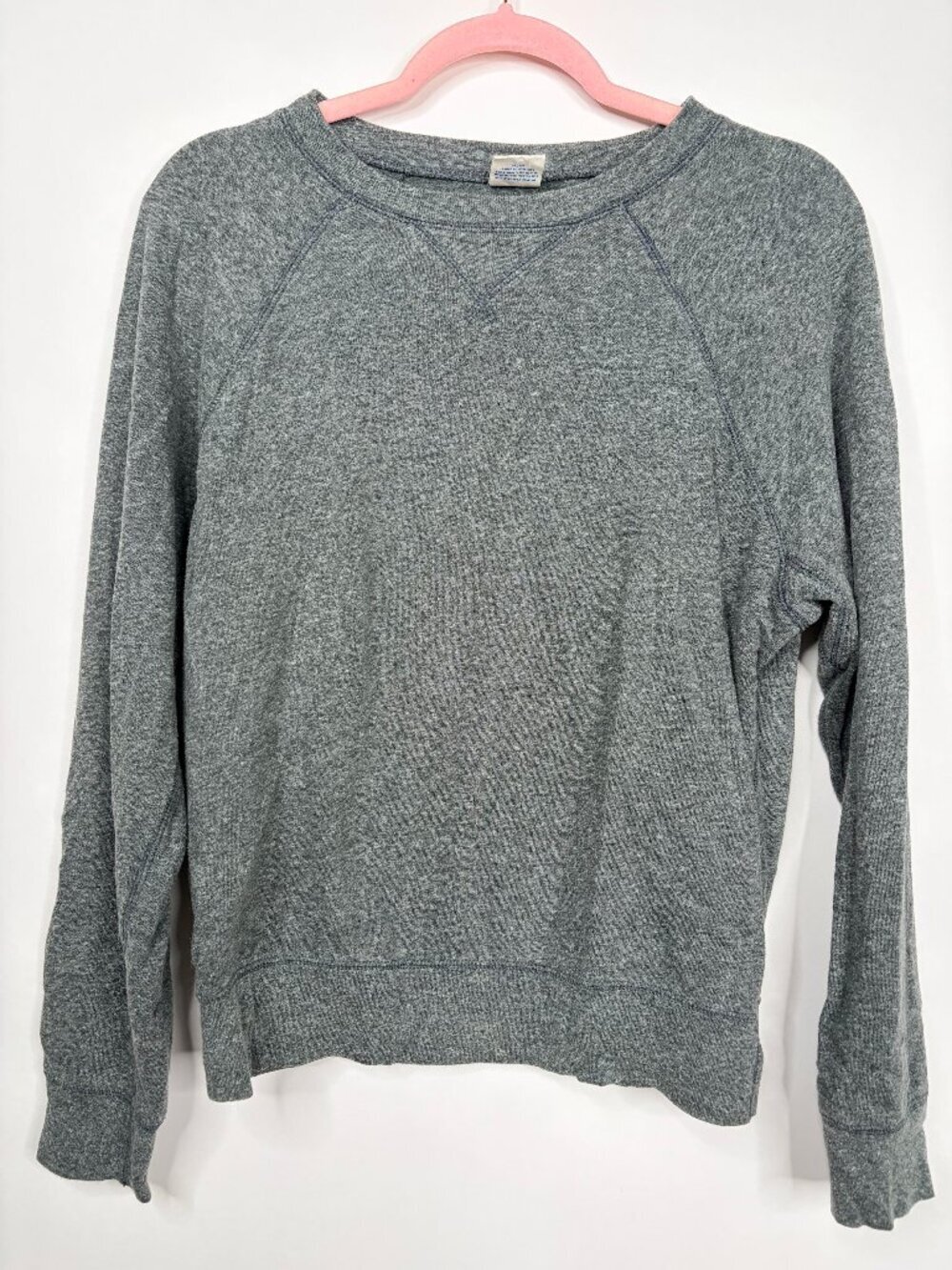 J. Crew Infield Fleece Crewneck Sweatshirt Heather Gray Small #A3051 - Picture 3 of 8